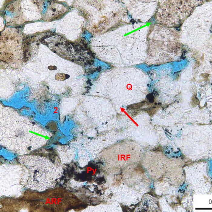 Thin Section Folk Feldspathic Litharenite